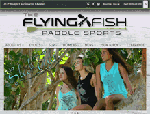 Tablet Screenshot of flyingfishpaddlesports.com